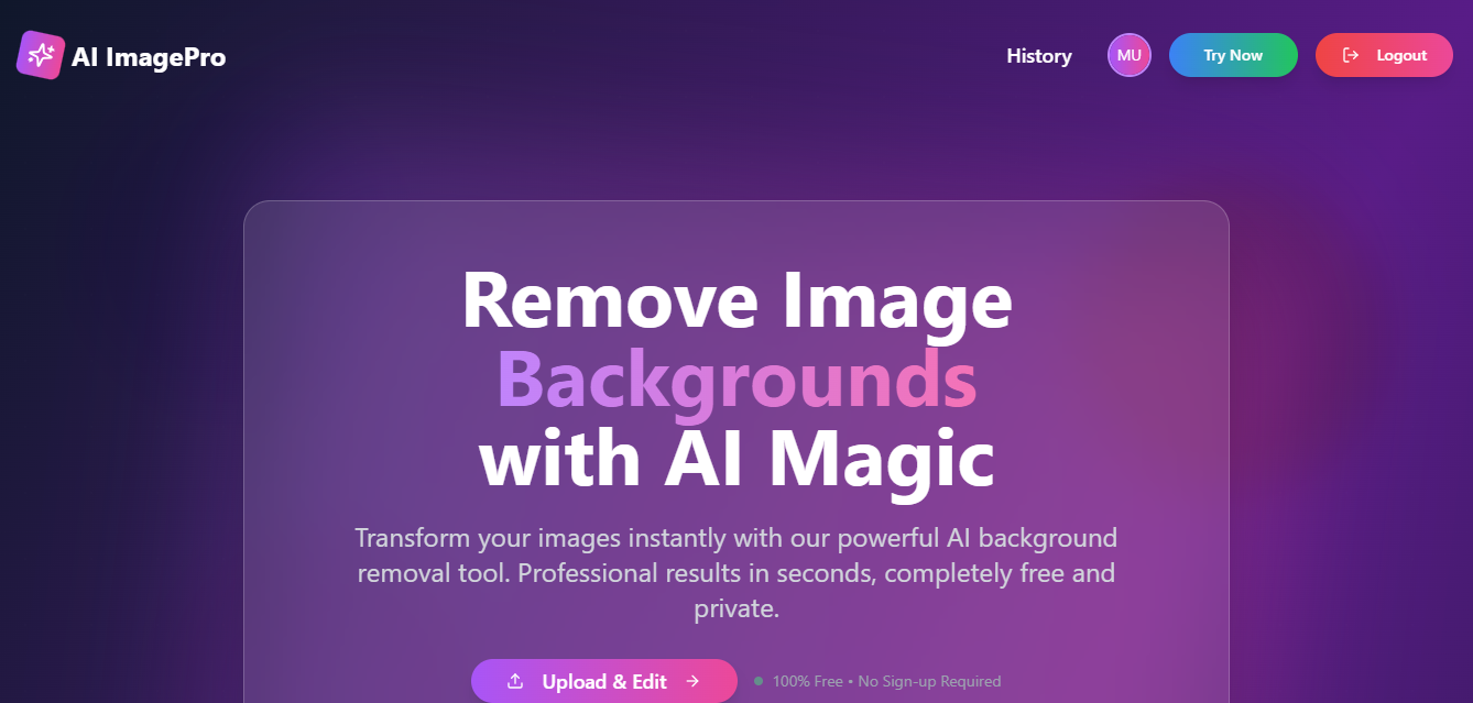 Ai Background Remover WebApp
